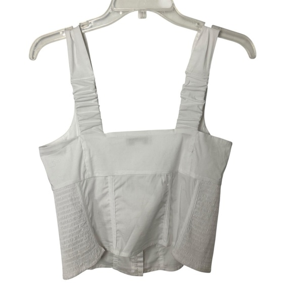 Guess corset crop top club wear sexy bustier going out top fitted size M white - Picture 3 of 9